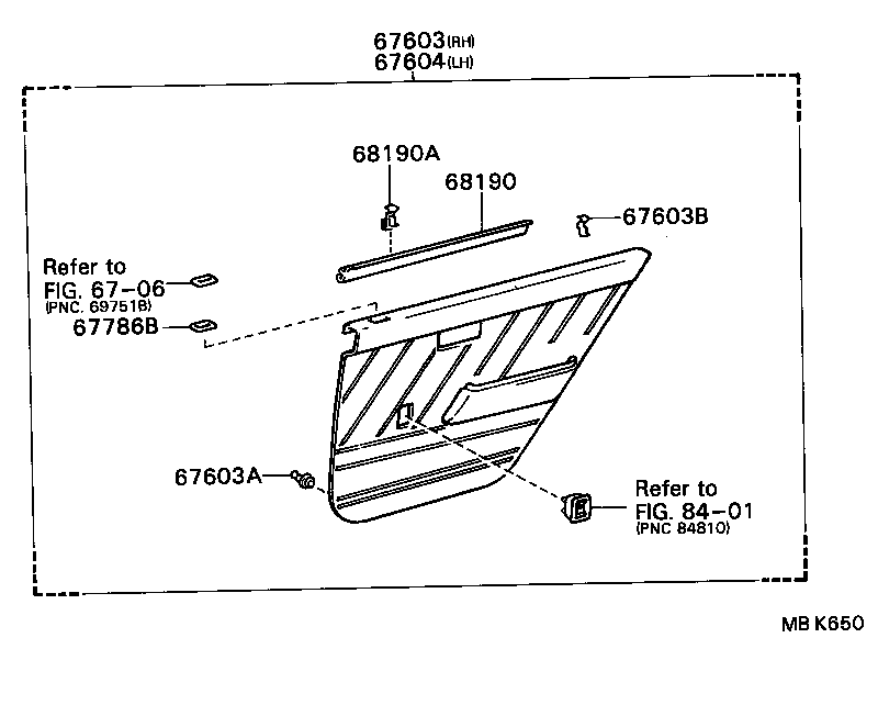 67003-16150 PANEL SUB-ASSY, REAR DOOR, RH product image
