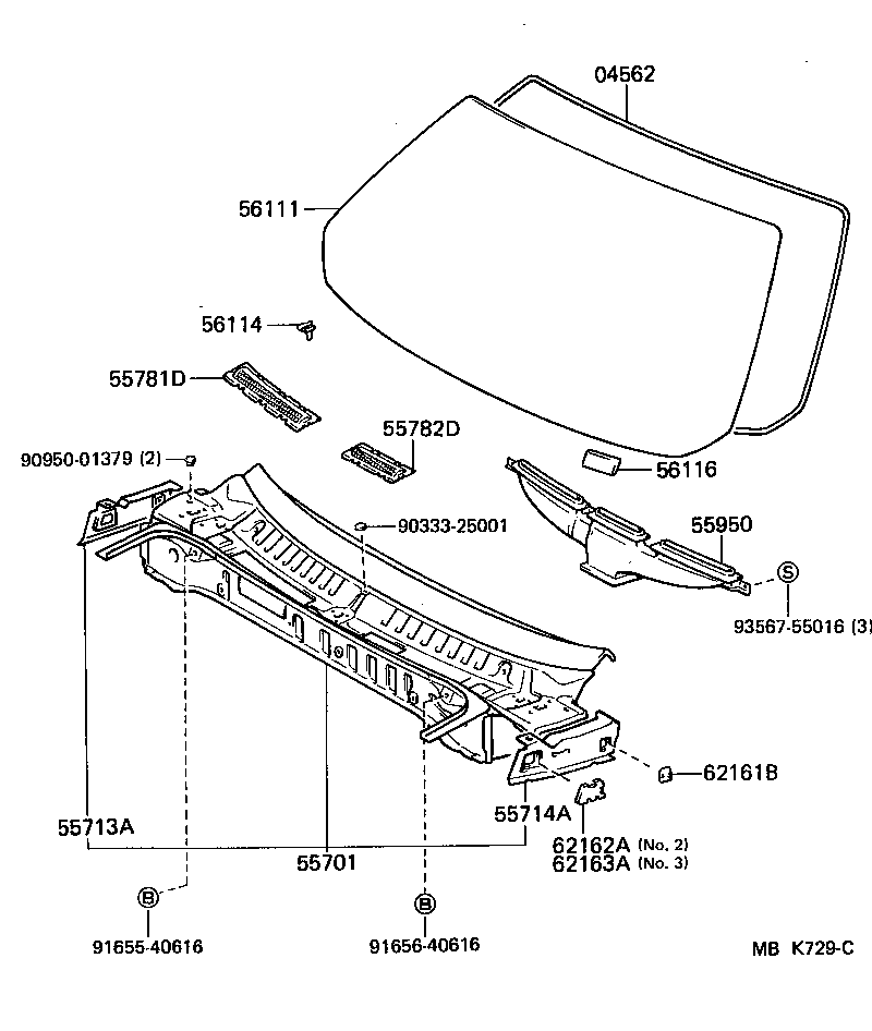 55950-17010 NOZZLE ASSY, DEFROSTER product image