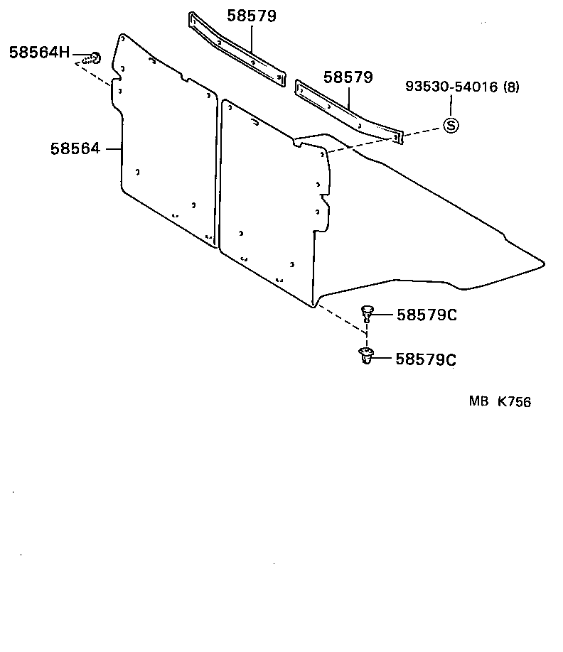 58540-02010-B3 CARPET ASSY, FLOOR, REAR product image