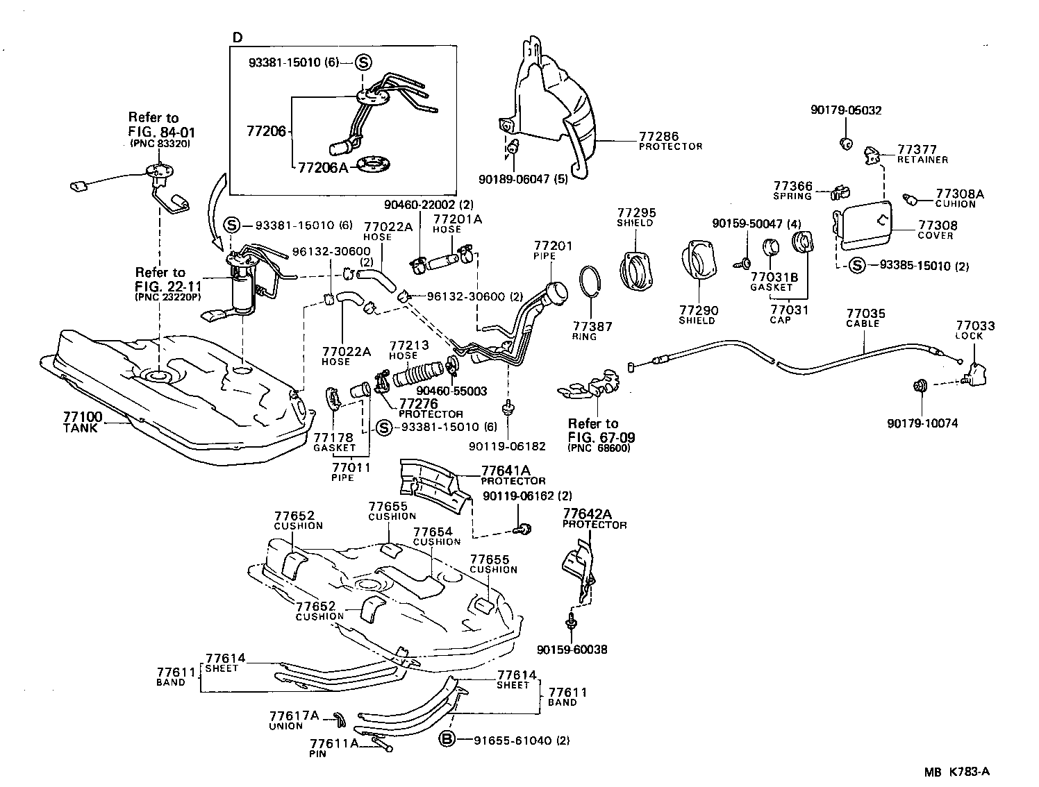 Toyota 77251-02010 TUBE, FUEL MAIN, NO.1