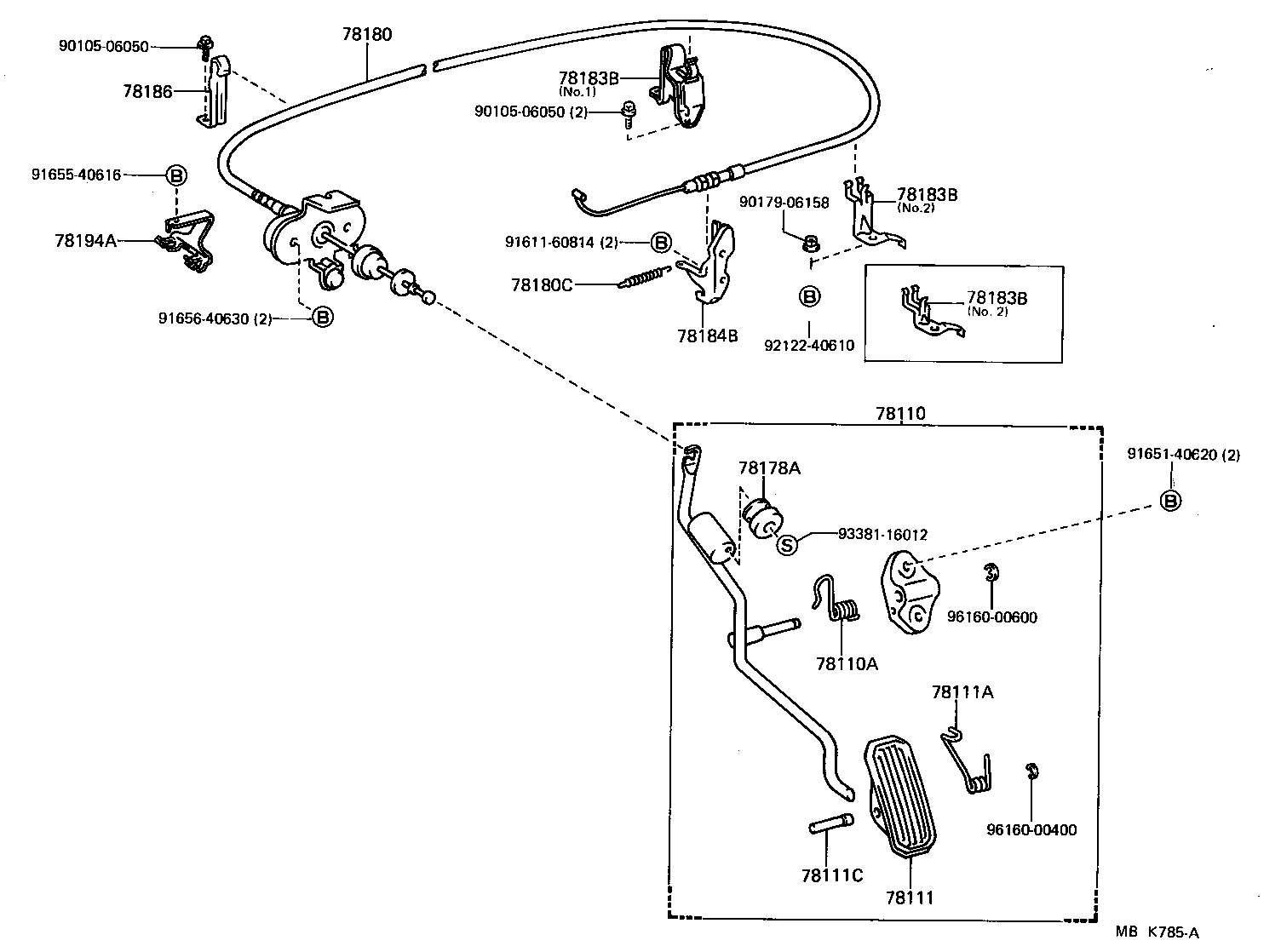 Toyota 78100-02011 LINK ASSY, ACCELERATOR