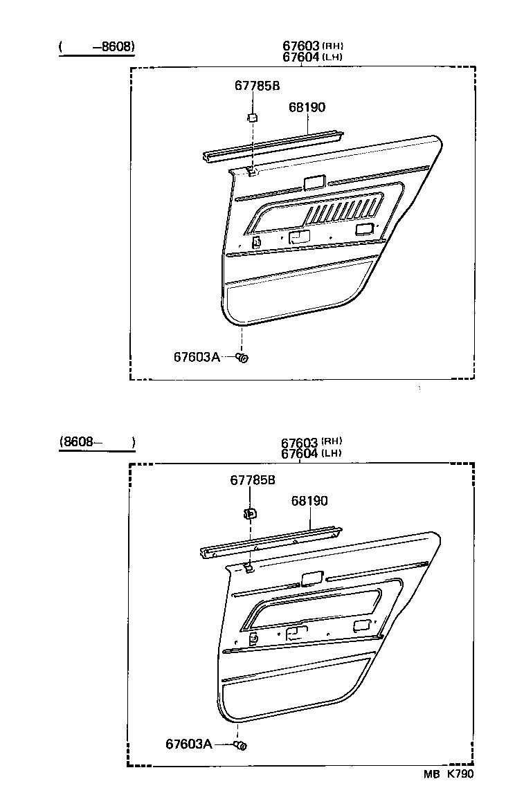 67841-22120 COVER SUB-ASSY, REAR DOOR SERVICE HOLE, RH product image
