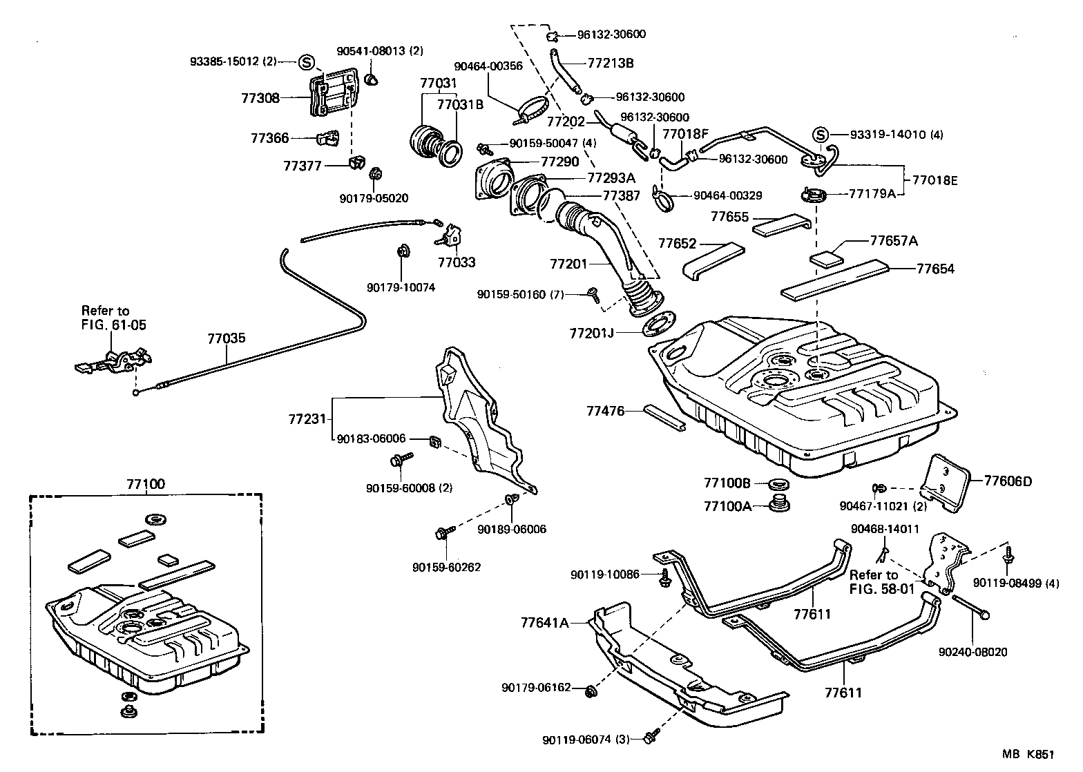 77643-22040 PROTECTOR, FUEL TANK, NO.3 product image
