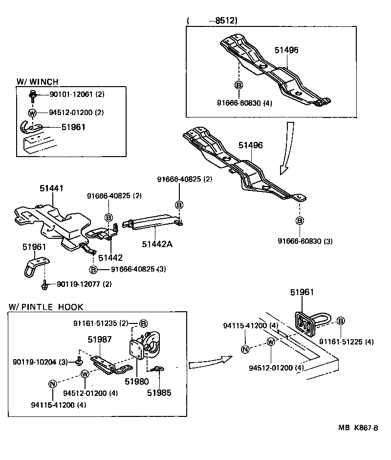 51454-60120 SILENCER, ENGINE REAR COVER product image