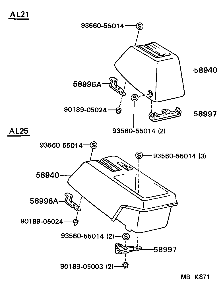 58804-16020 PANEL SUB-ASSY, CONSOLE, UPPER product image