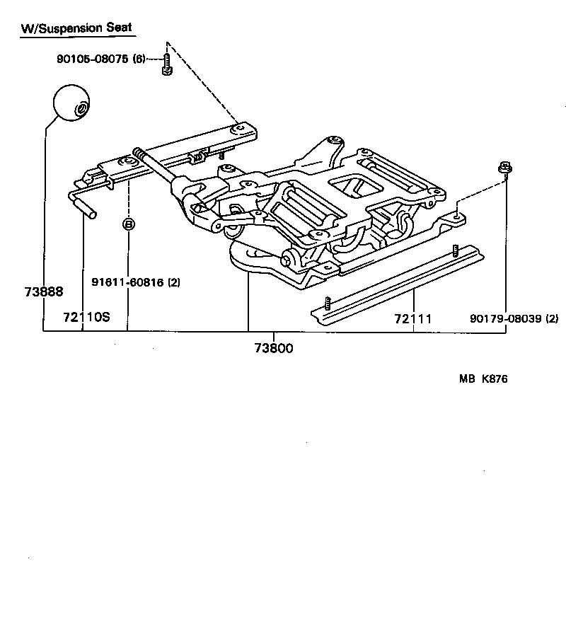 71065-95010-04 COVER, REAR SEAT CUSHION (FOR BENCH TYPE) product image