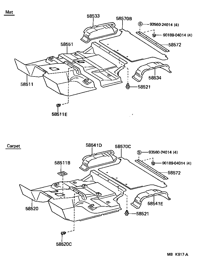 58581-90K02-06 MAT ASSY, REAR FLOOR product image