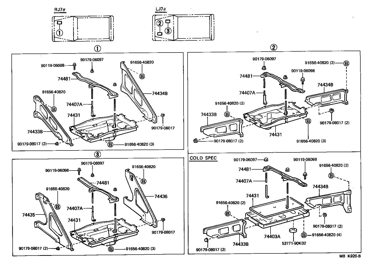 74451-30080 BOLT SUB-ASSY, BATTERY CLAMP product image