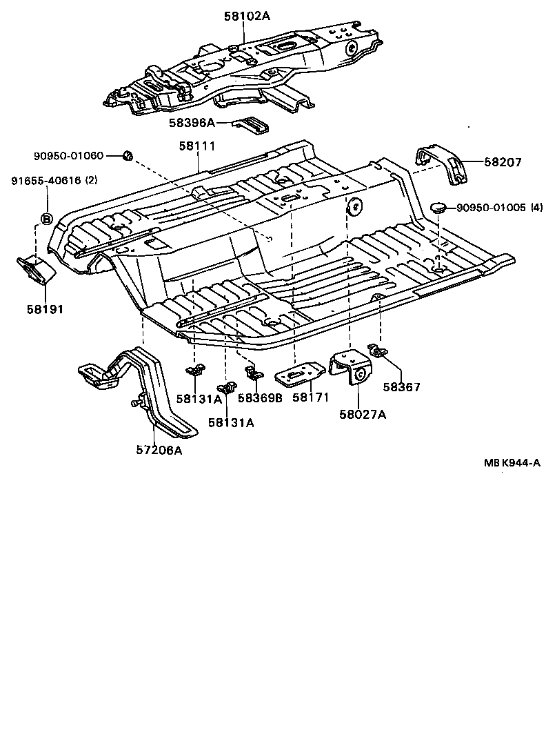 58307-32130 PANEL SUB-ASSY, BODY LOWER BACK product image