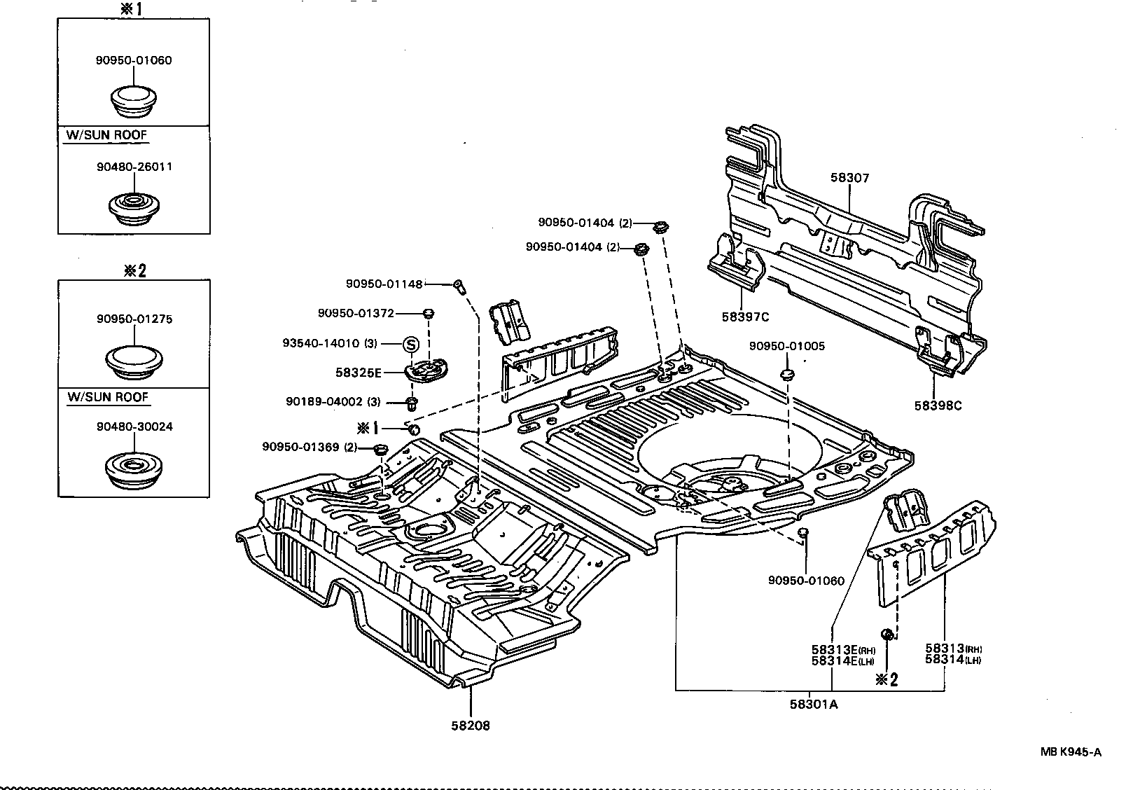 58307-32130 PANEL SUB-ASSY, BODY LOWER BACK product image