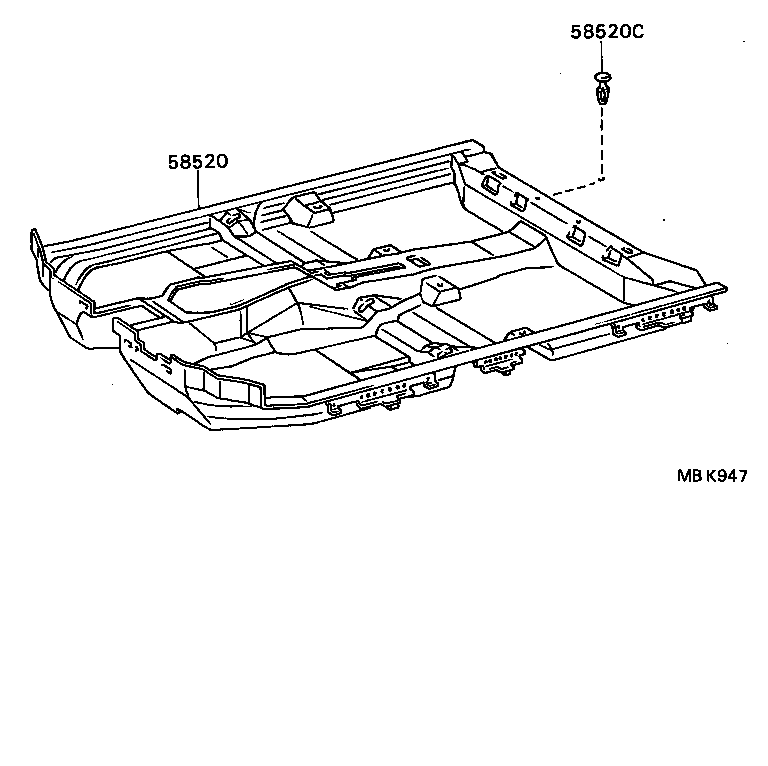 58510-32230-04 CARPET ASSY, FRONT FLOOR product image