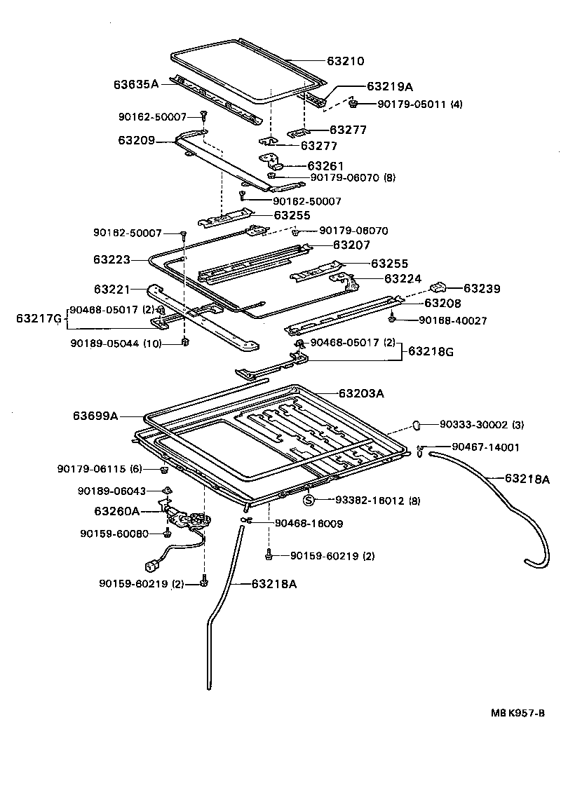 64165-32010 COVER, UPPER BACK PANEL HOLE, NO.1 product image