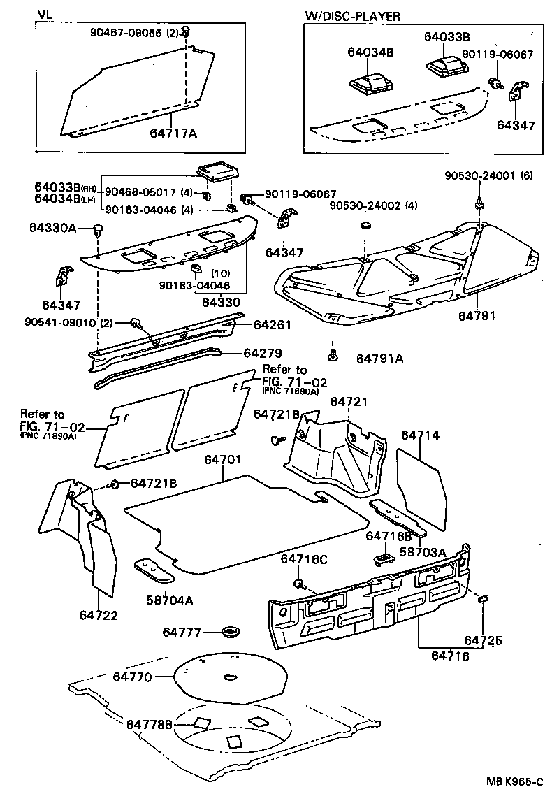 86269-32010 GRILLE SUB-ASSY, REAR SPEAKER, RH product image