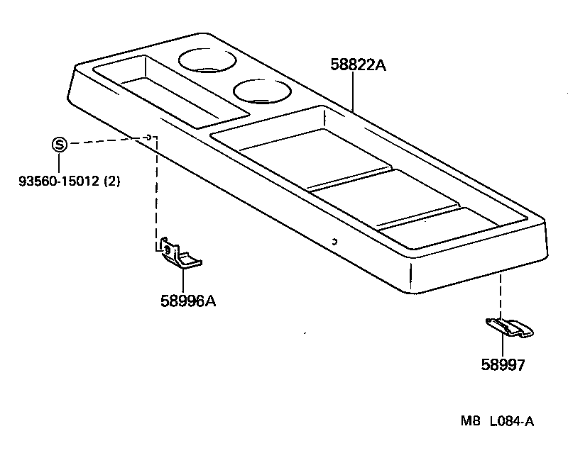 58997-95700 BRACKET, CONSOLE BOX MOUNTING, NO.3 product image