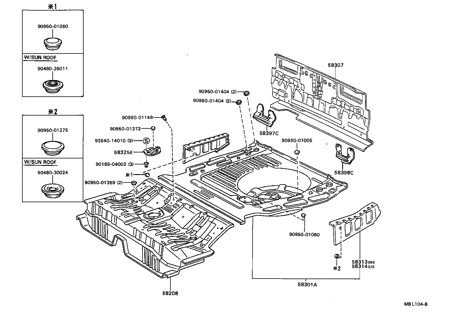 58307-32130 PANEL SUB-ASSY, BODY LOWER BACK product image