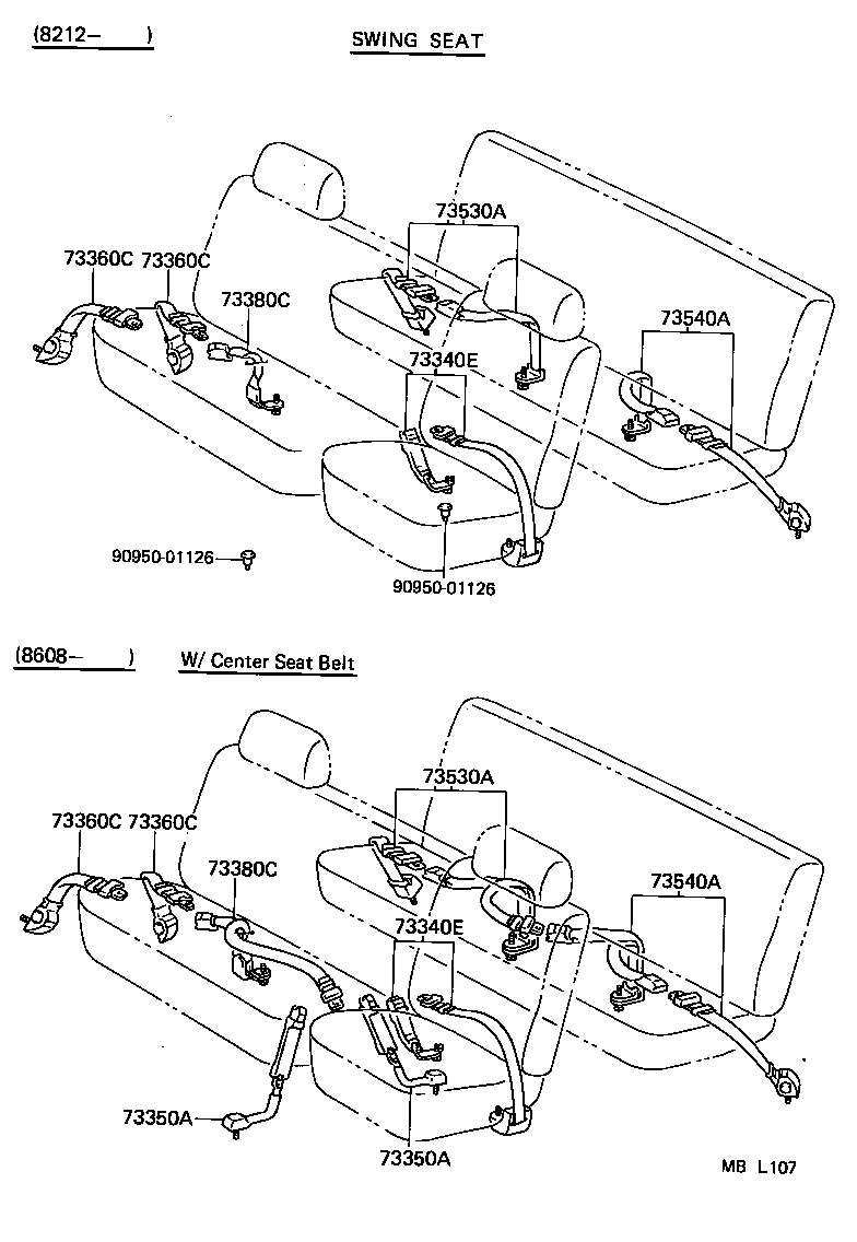 73131-95J00 BRACKET, SEAT BELT product image