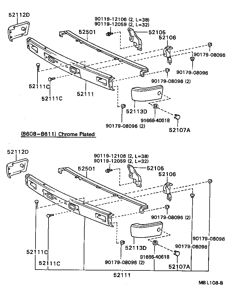 52012-89109 STAY SUB-ASSY, FRONT BUMPER, LH product image