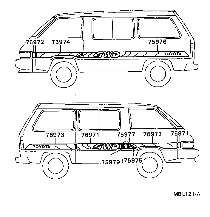 75992-95D02-06 STRIPE, SIDE, LH UPR product image