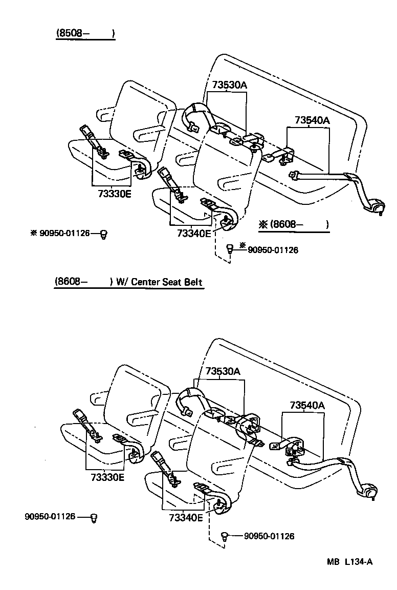 73131-95J00 BRACKET, SEAT BELT product image