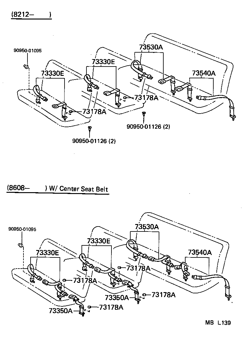 73131-95J00 BRACKET, SEAT BELT product image