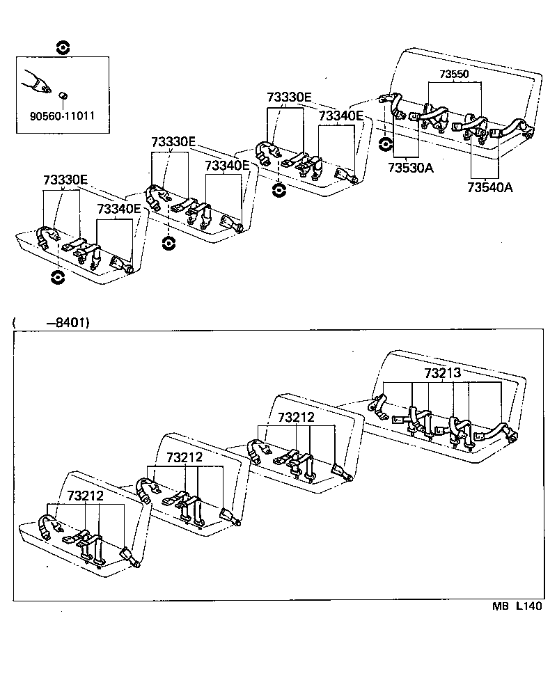 73131-95J00 BRACKET, SEAT BELT product image