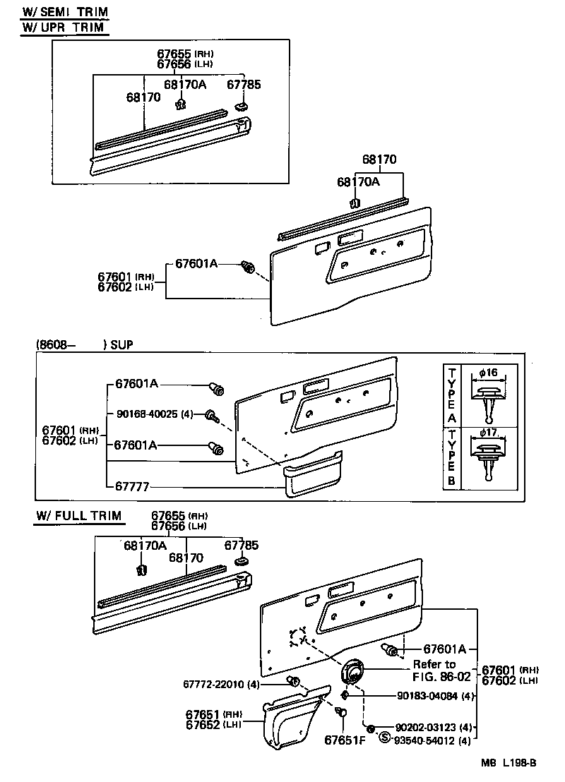 68111-95707 GLASS SUB-ASSY, FRONT DOOR, RH product image