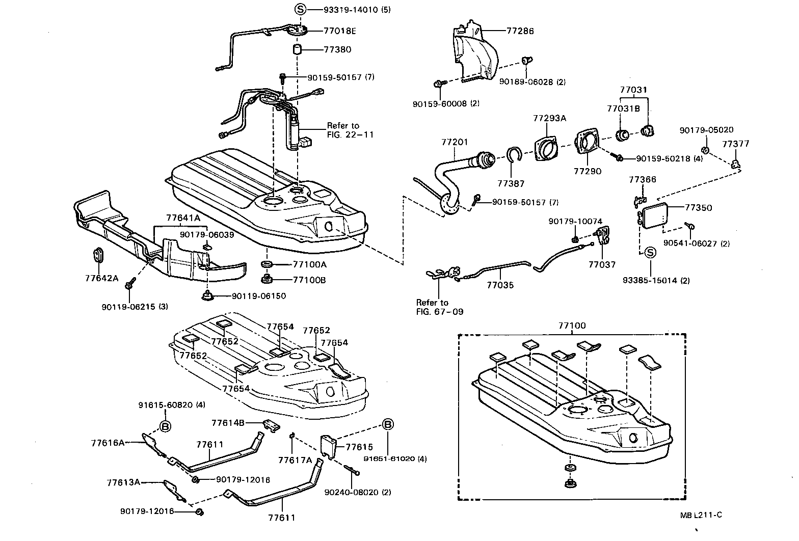 77018-20030 TUBE SUB-ASSY, FUEL TANK EVAPORATION VENT product image