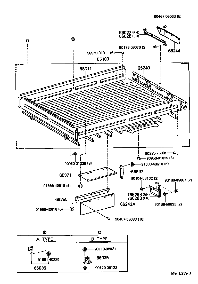 65100-27140 FLOOR ASSY, REAR BODY product image