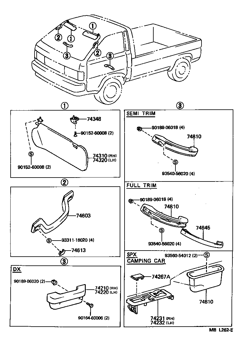 74232-87002-B0 PANEL, FRONT ARMREST BASE, UPPER LH product image