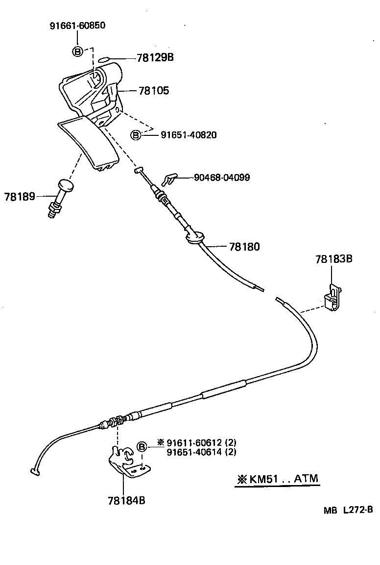 78105-95709 ROD SUB-ASSY, ACCELERATOR CONNECTING, NO.3 product image
