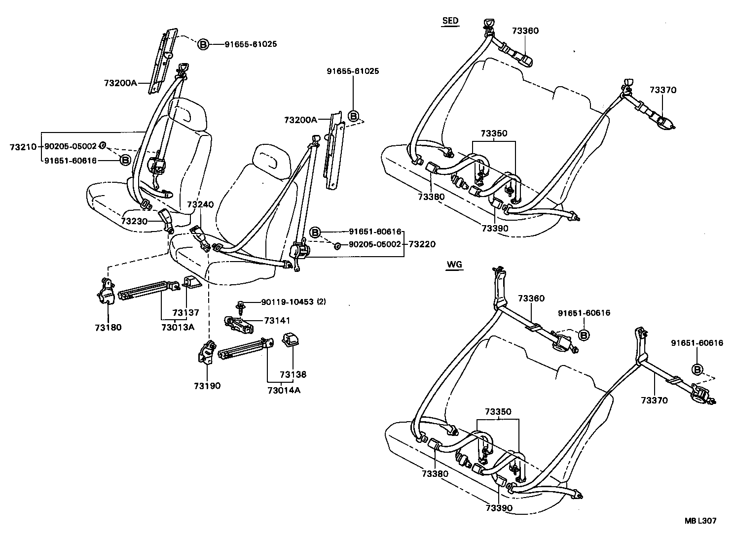 73200-32010-05 ADJUSTER ASSY, FRONT SHOULDER BELT ANCHOR product image