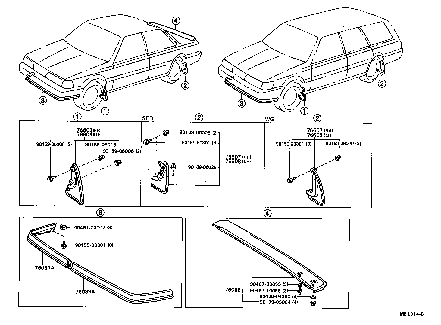 76085-32030-04 SPOILER SUB-ASSY, REAR product image