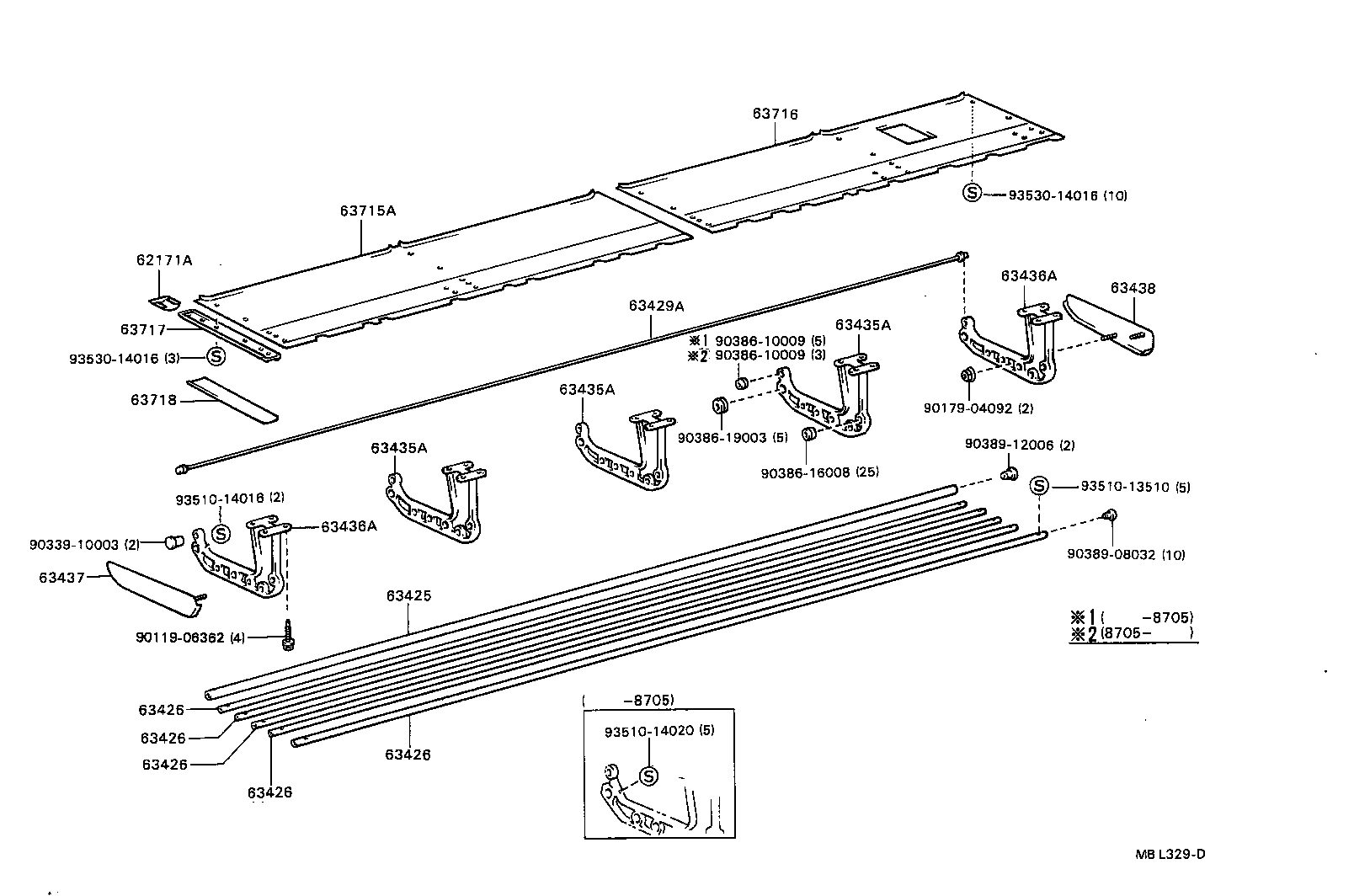 63435-90B01 FRAME, ROOM RACK, NO.1 product image