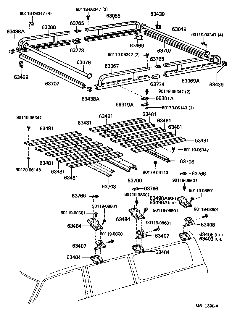 63111-90A02 PANEL, ROOF product image