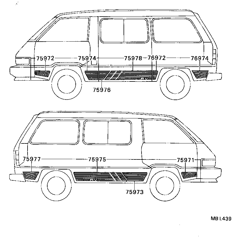 75992-95D02-06 STRIPE, SIDE, LH UPR product image