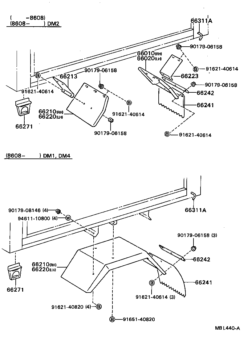 66020-92804 FENDER ASSY, REAR BODY, FRONT LH product image