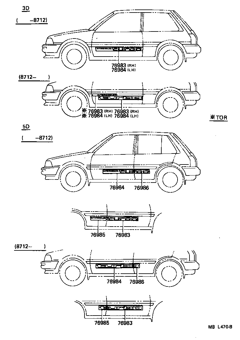 75946-10020 STRIPE, REAR BODY BACK, RH product image