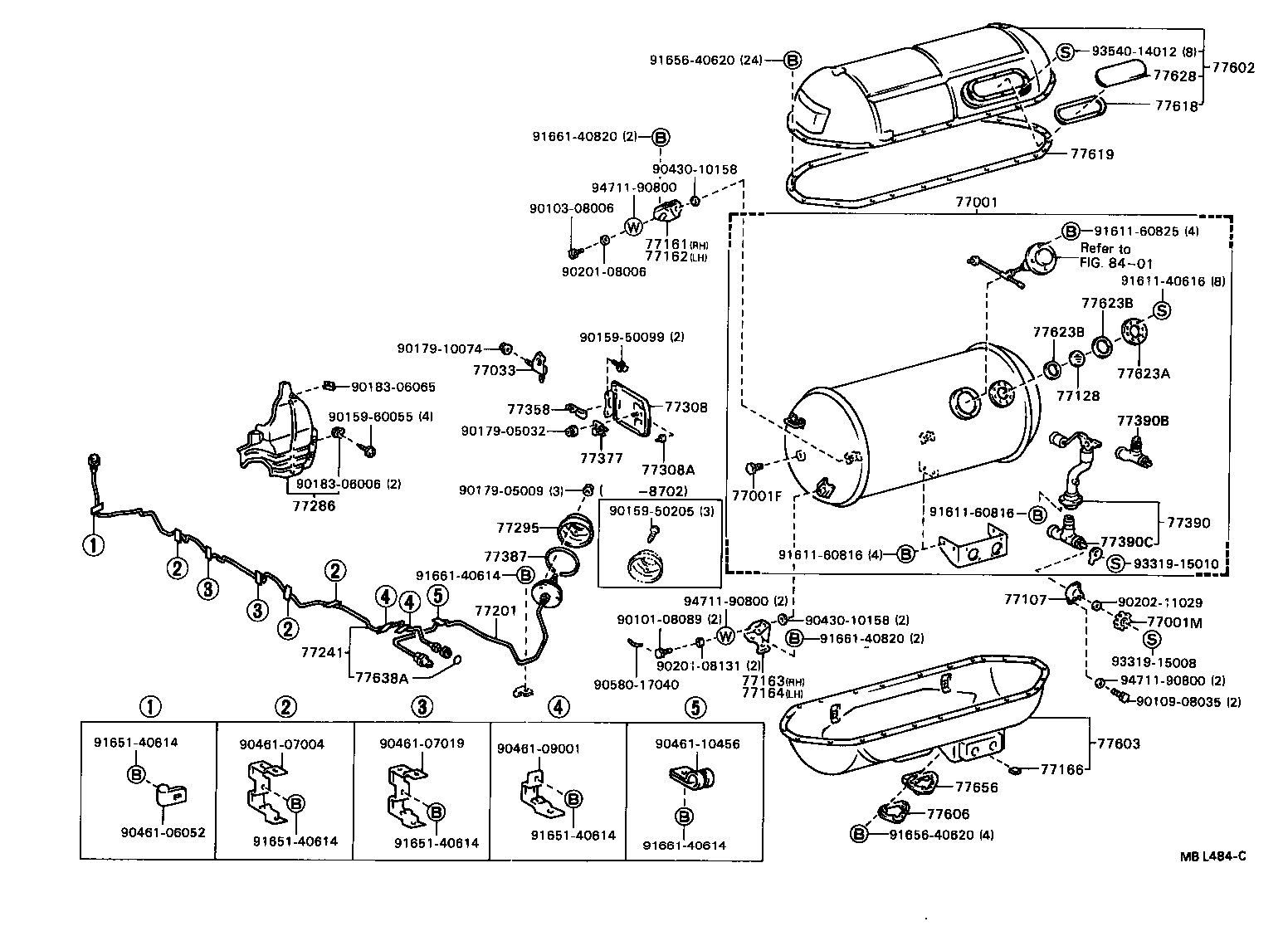 77001-20340 TANK ASSY, FUEL (LPG) product image