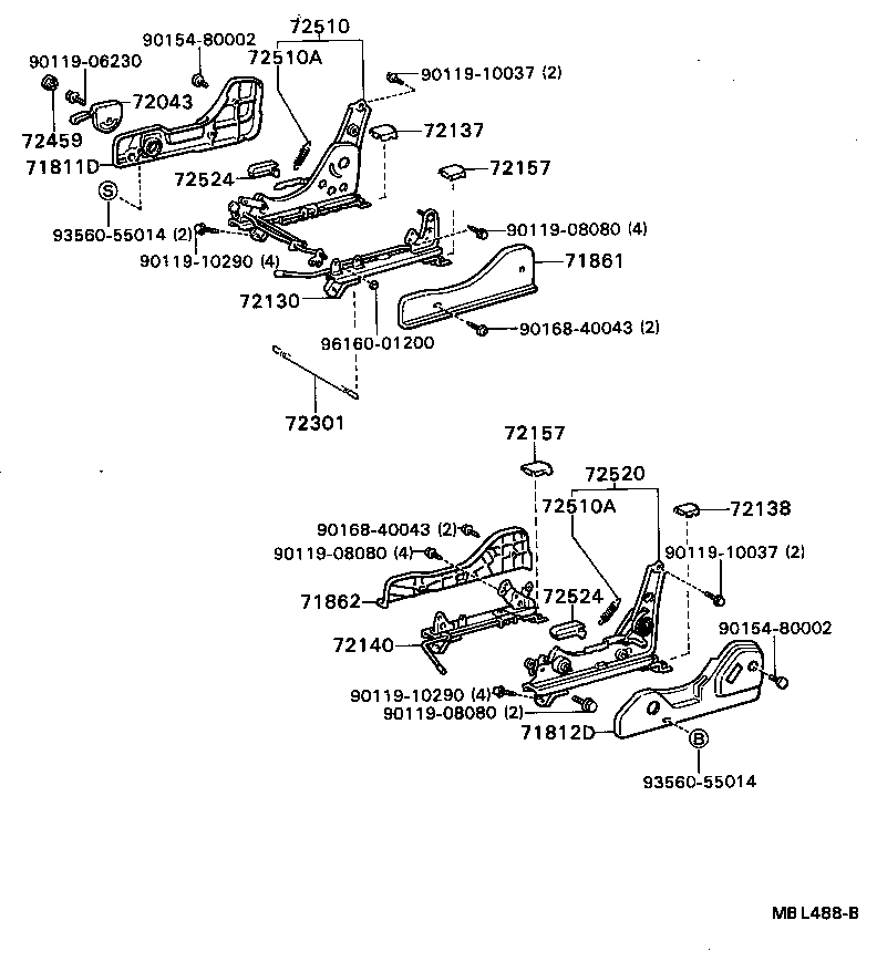 71620-20150 SPRING ASSY, FRONT SEAT CUSHION, LH(FOR SEPARATE TYPE) product image