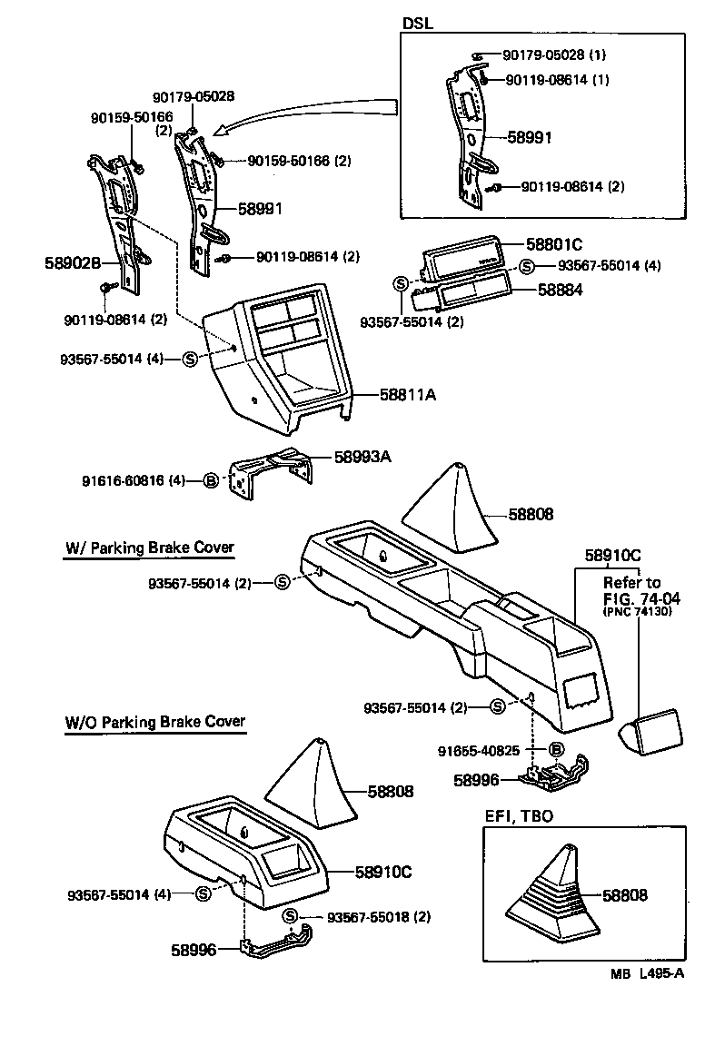 58871-10040 CUSHION, CONSOLE BOX product image
