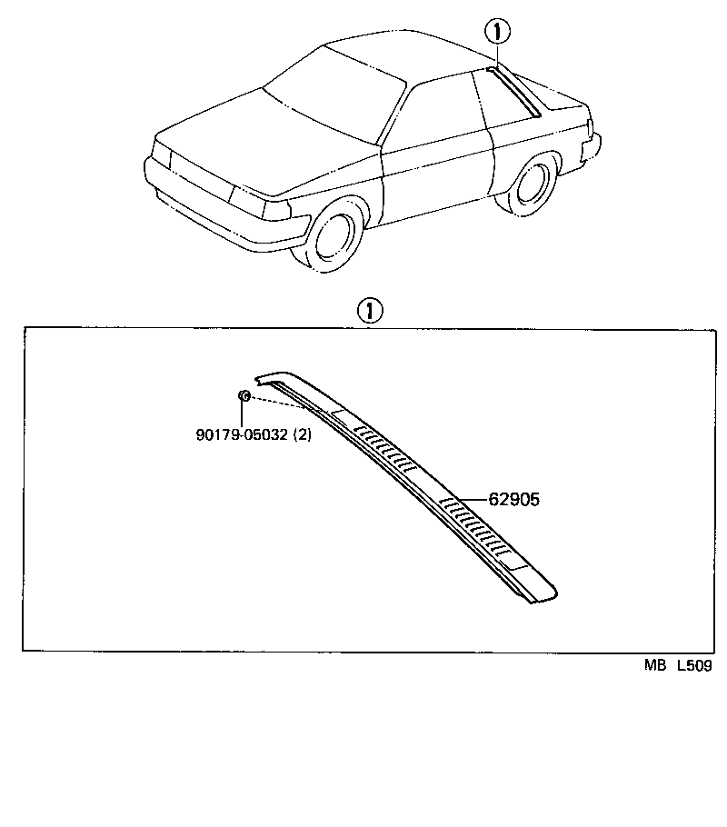 62906-16070 LOUVER, QUARTER VENTILATION product image