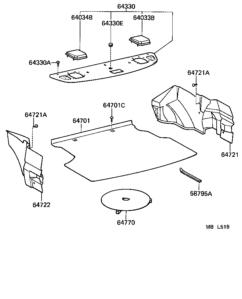 64770-16100 COVER ASSY, SPARE WHEEL product image