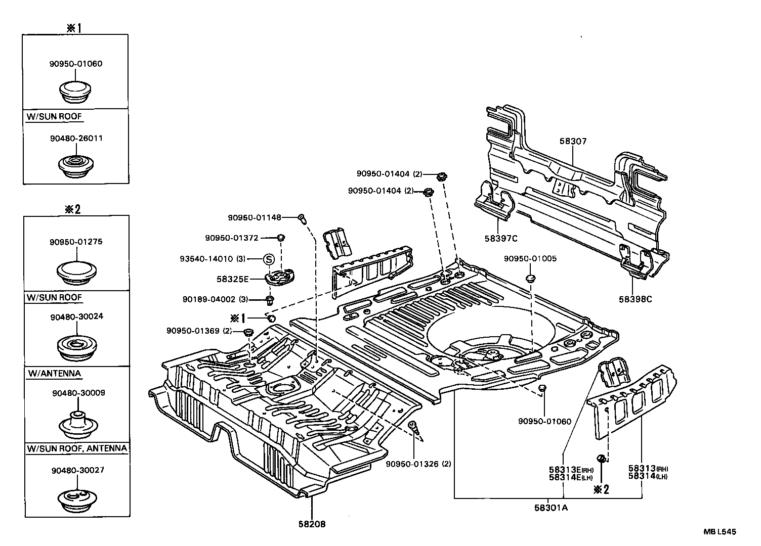 58307-32170 PANEL SUB-ASSY, BODY LOWER BACK product image