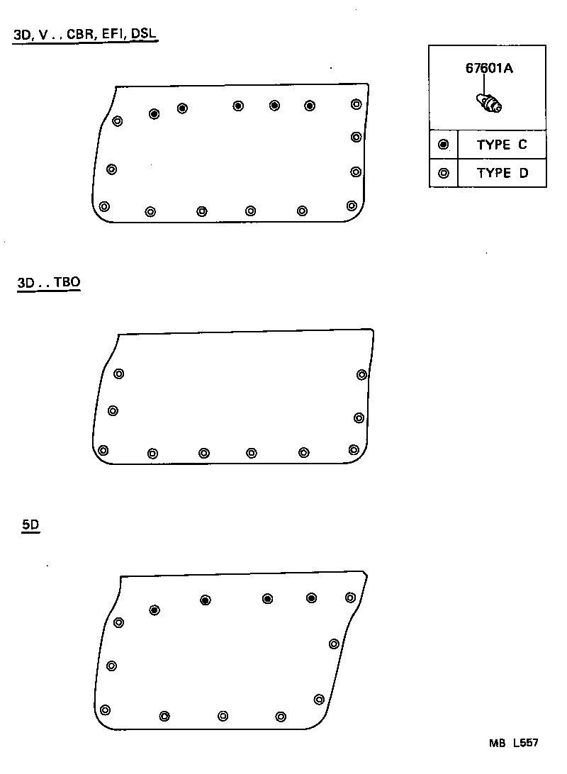 67002-10340 PANEL SUB-ASSY, FRONT DOOR, LH product image