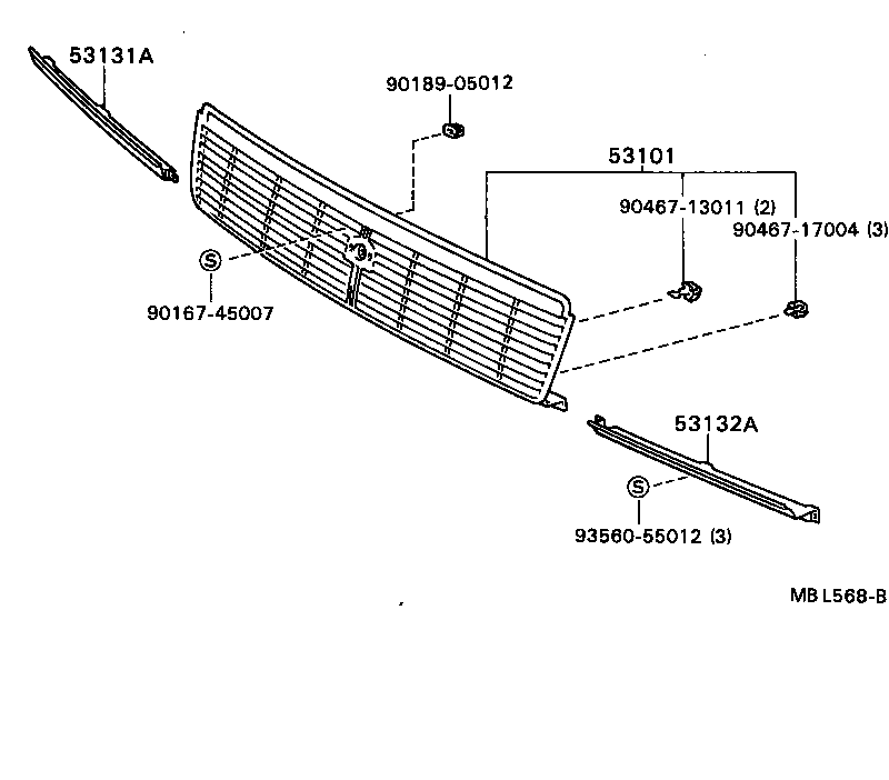 53131-32100 DOOR, HEADLAMP, RH product image