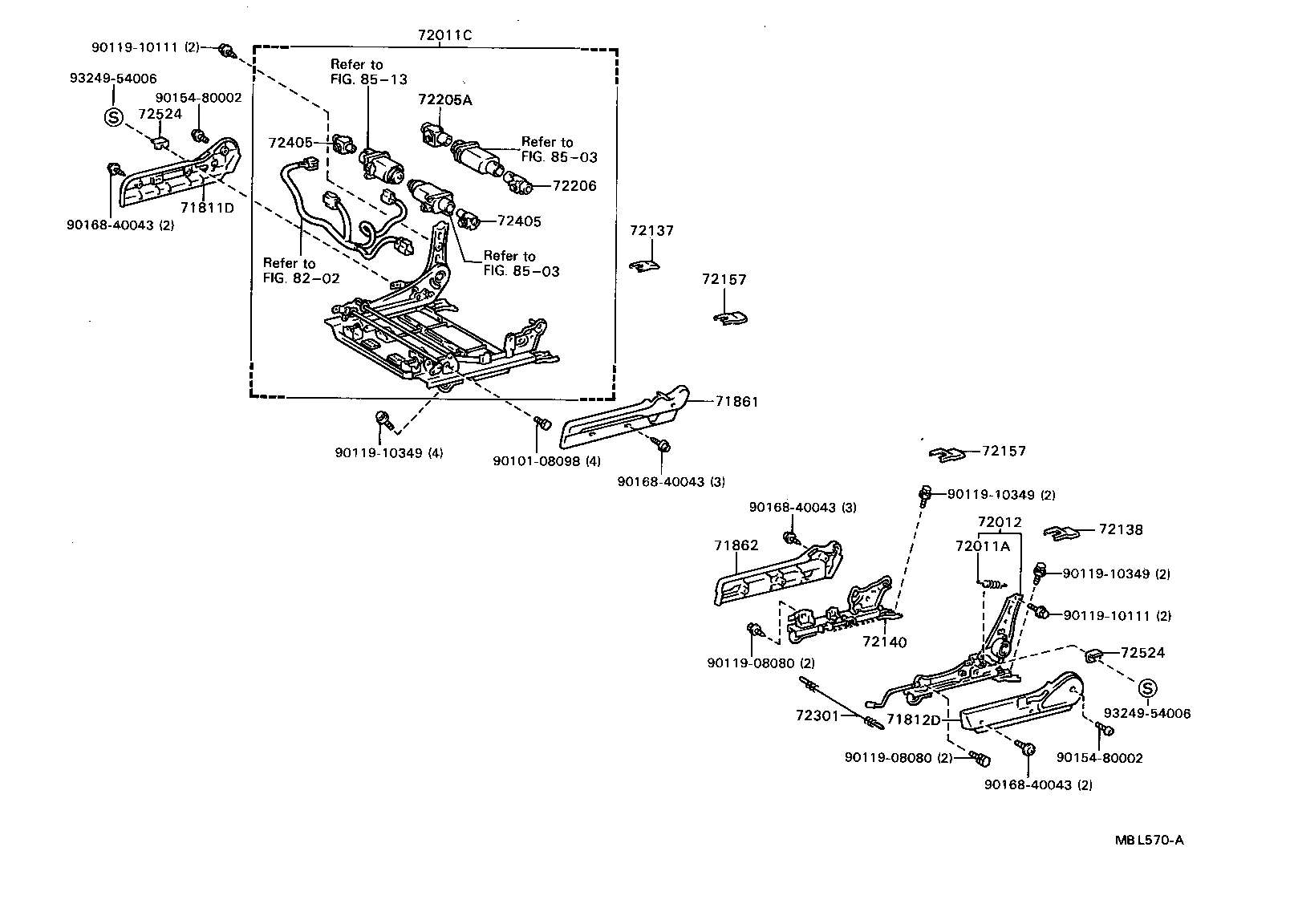 71630-32090 SPRING ASSY, FRONT SEAT BACK, RH(FOR SEPARATE TYPE) product image