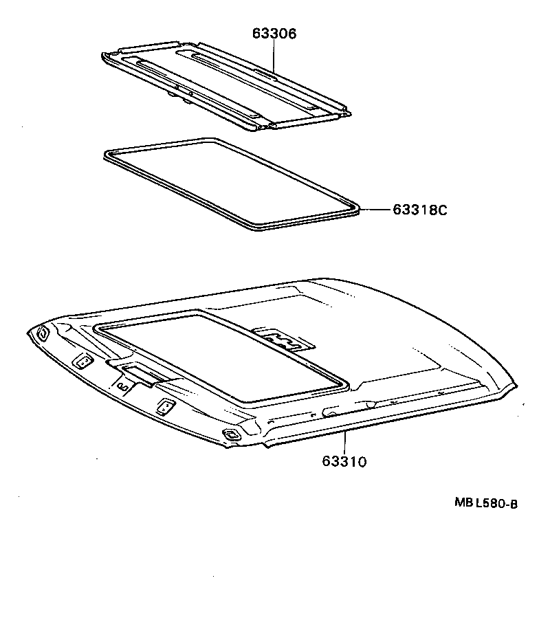 63306-20010-16 TRIM SUB-ASSY, SUNSHADE product image