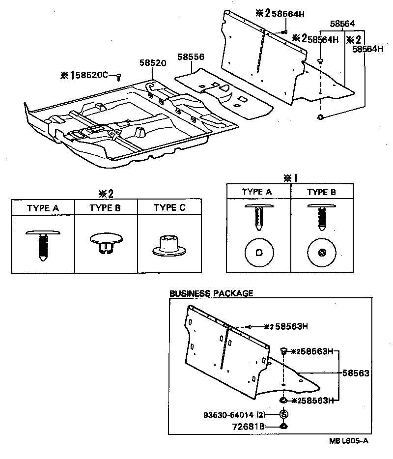 58510-16680-04 CARPET ASSY, FRONT FLOOR product image