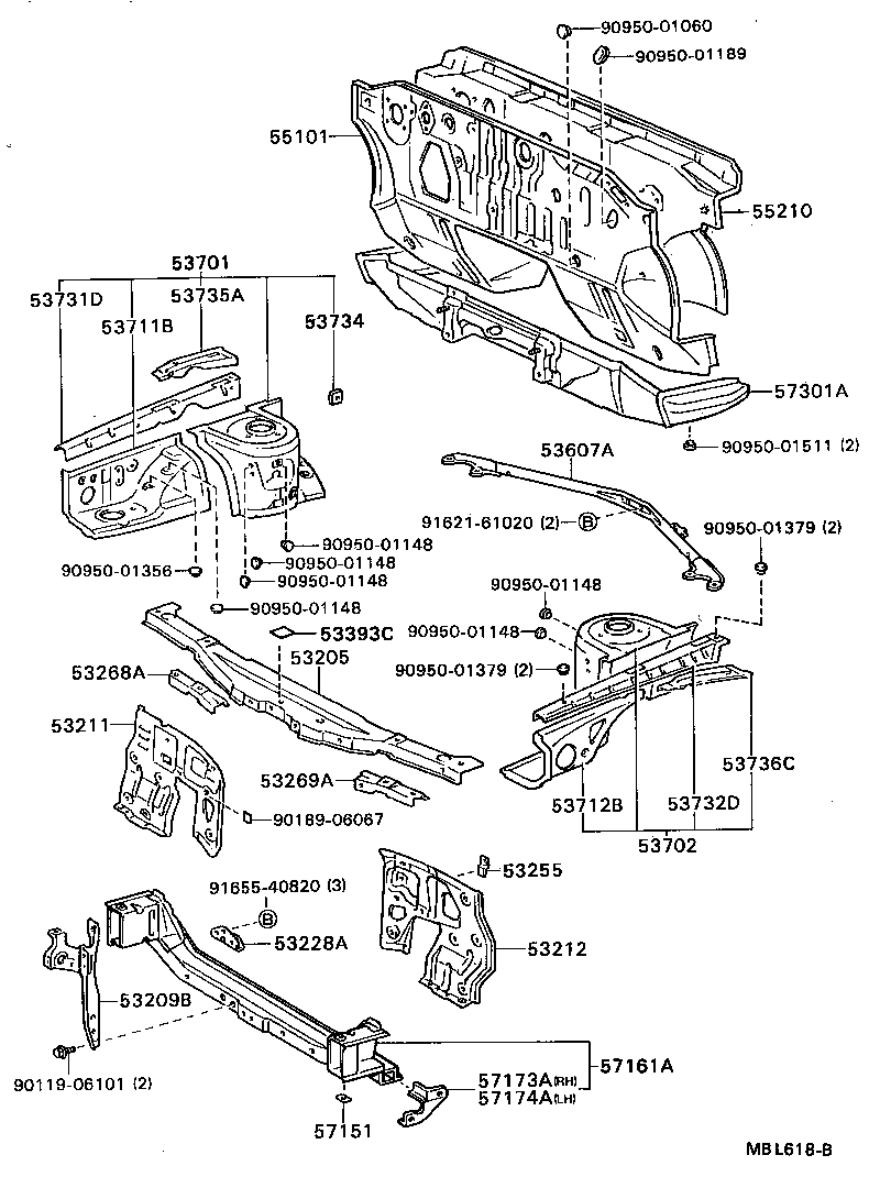 55101-20890 PANEL SUB-ASSY, DASH product image