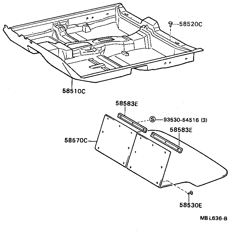 Toyota 58510-2D280-01 CARPET ASSY, FRONT FLOOR, FRONT